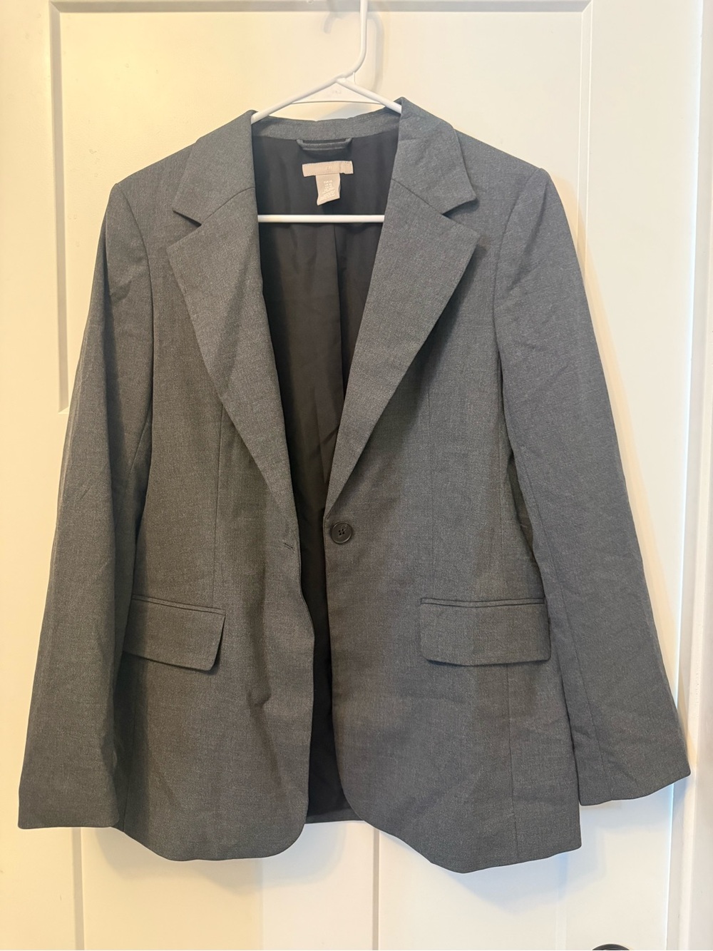 H&M Classic Gray Single-Button Blazer